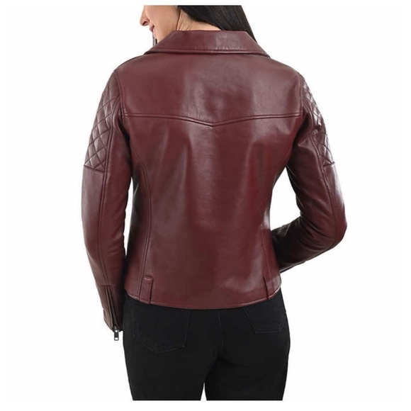 Frye women’s LEATHER BIKER JACKET - Picture 16 of 16